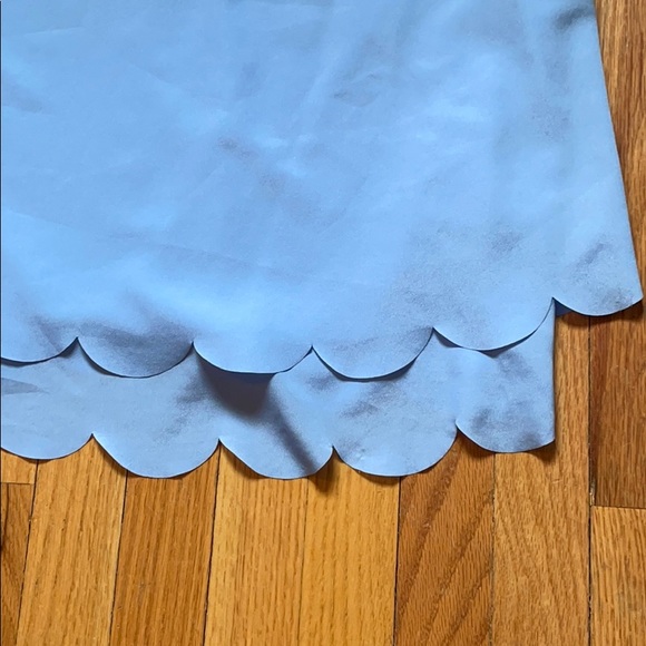 Blue blouse with scalloped hem - Picture 3 of 4
